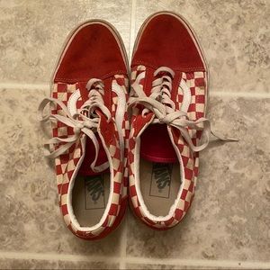 VANS Red Checkered 9.5M 11W